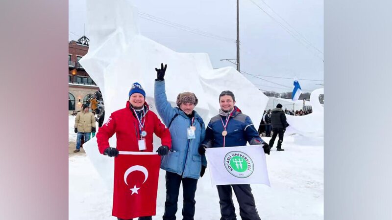 Türk Heykel Takımı, Kar Heykel Şampiyonası’nda dünya 3’üncüsü oldu