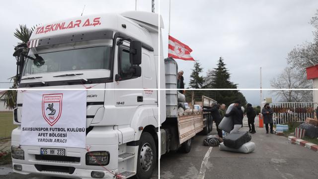 Samsunspor’un deprem bölgesine yardımları devam edecek