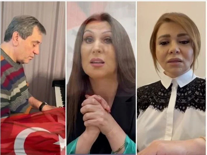 Azerbaycanlı sanatçılar eserlerini Türkiye için yorumladı