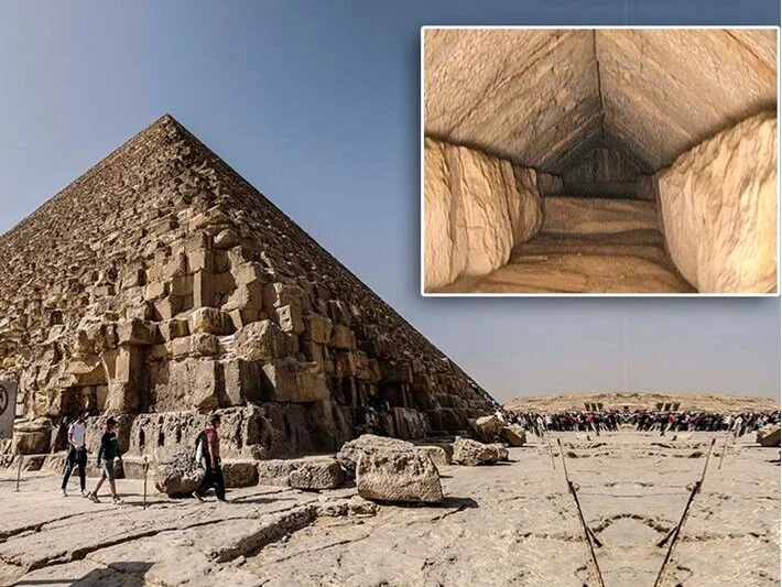 Mısır’daki 4500 yıllık Giza Piramitleri’nde gizli bir koridor ortaya çıktı