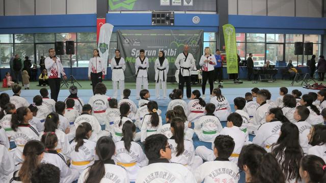 Konya’da 170 tekvando sporcusunun kuşak terfi heyecanı