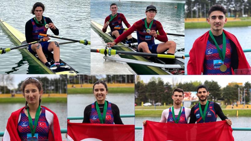 Milli kürekçiler Hırvatistan’da 10 madalya kazandı