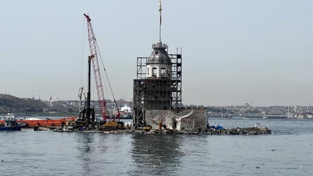 Kız Kulesi’nin restorasyonu tamamlanıyor