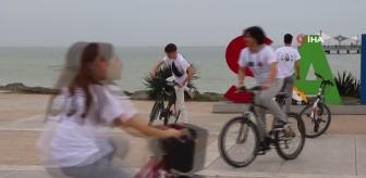 Samsun’da Rumen ve Türk öğrenciler, dünya mirası için birlikte pedal çevirdi