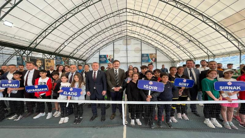 Okul Sporları Minikler Tenis Bölge Birinciliği müsabakaları Şırnak’ta başladı