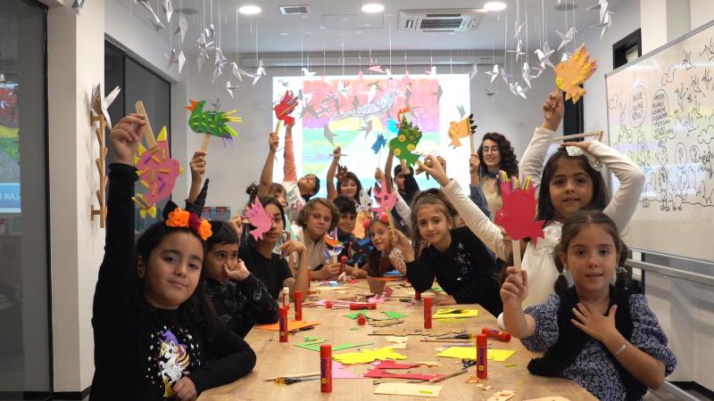 Kastamonu’da ilkokul öğrencileri müze bahçesinde atölye çalışması yaptı