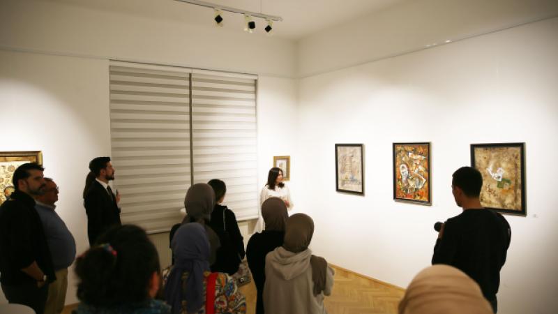 Yunus Emre Enstitüsü’nde şiir ve resimde ayrılık ve göç konusu ele alındı