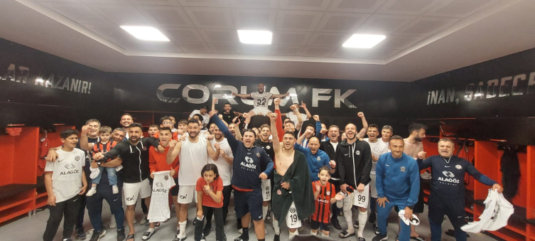 Çorum FK  ve Kocaelispor Spor Toto 1. Lig’e yükseldi