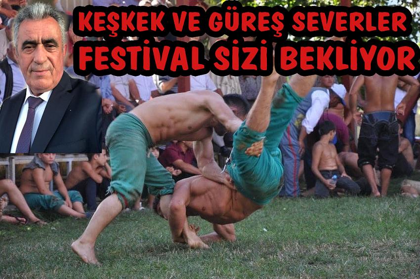 Güreş ve Keşkek Festivali güreş severleri Sinop’a bekliyor.