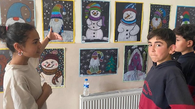 Erzurum’da ortaokul öğrencileri, hünerlerini sergiledi