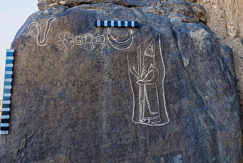 Suudi Arabistan’da Babil Kralı Nabonidus Petroglifi Bulundu