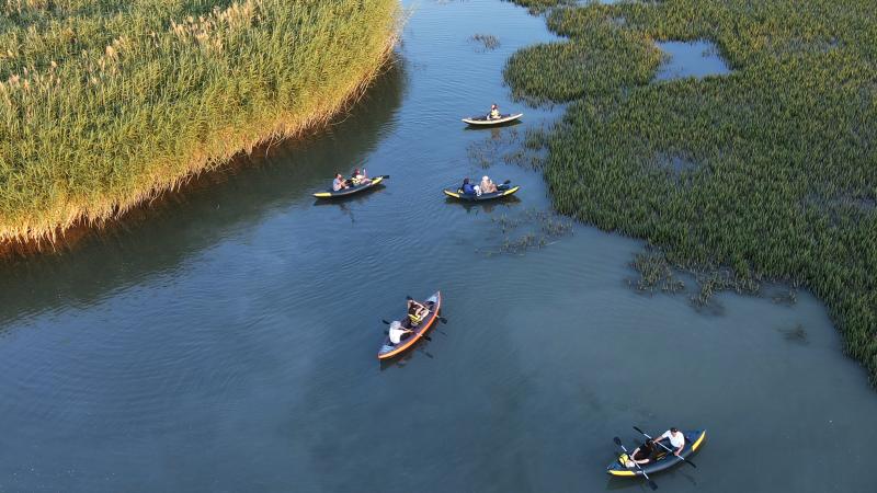 Doğa harikası Dilkaya Deltası kano tutkunlarını ağırlıyor