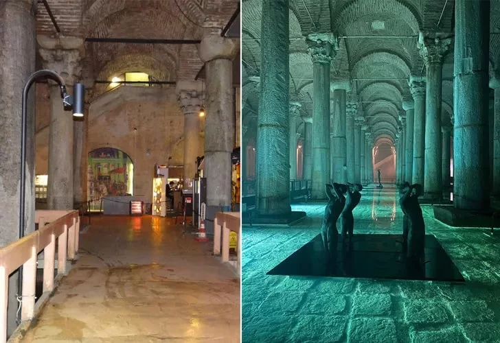 Medusa lahdi ya da Gizemli Yılan Kadın olduğu söylenen Yerebatan sarnıcı restore edildi