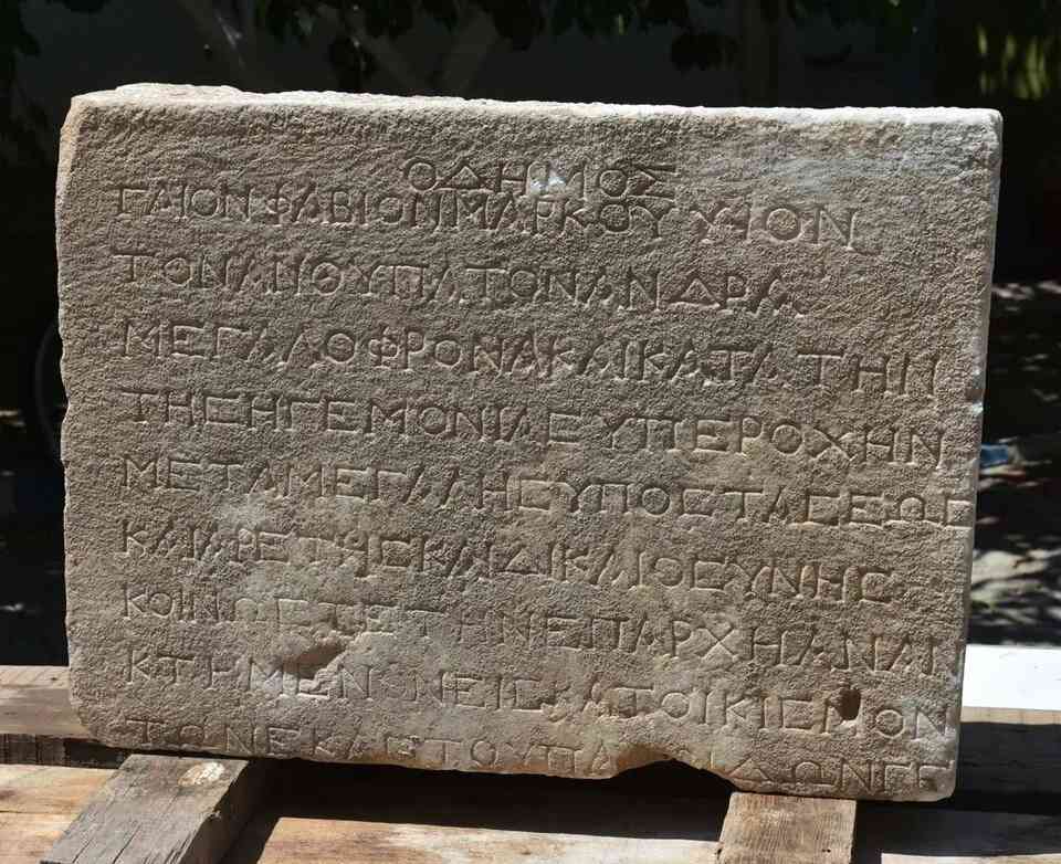  Torbalı’da VI. Mithradates isyanının etkisini kanıtlayan bir yazıt bulundu