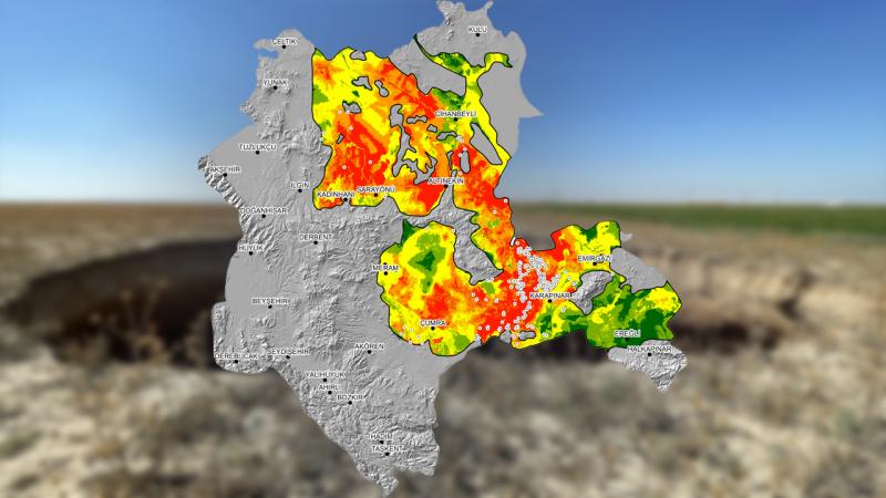 Konya’da yapay zeka yardımıyla “obruk duyarlılık haritası” oluşturuldu