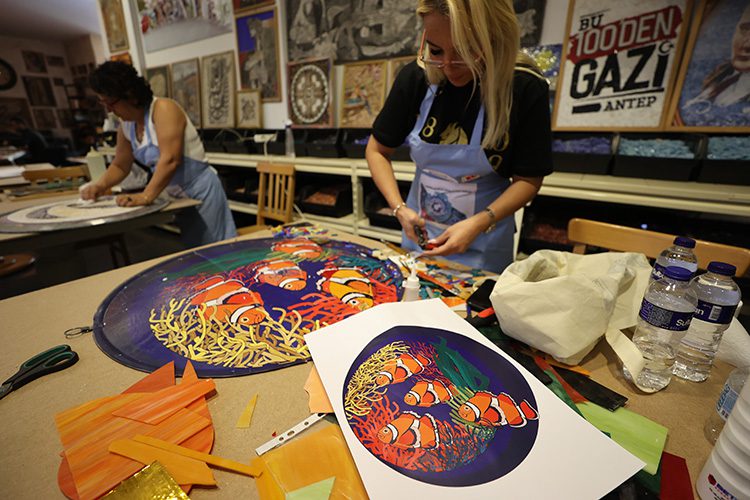 “GastroANTEP Kültür Yolu Festivali” kapsamında mozaik sanatçıları buluştu