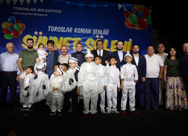 Toroslar’da Roman Çocukların Sünnet Şöleni Coşkuyla Yapıldı(Özel Haber)