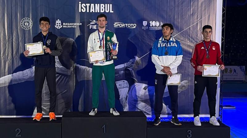 Eskrimde Furkan Yaman bronz madalya kazandı