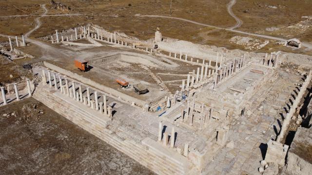 Denizli’deki antik kentte Kurtuluş Savaşı döneminden kalma siper bulundu