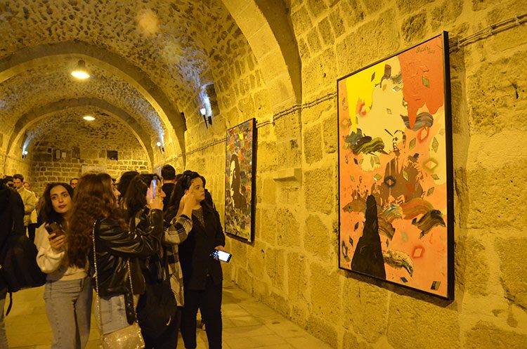 Eshab-ı Kehf Külliyesi’de 1. Akdeniz Bienali’nin resim sergisi açıldı