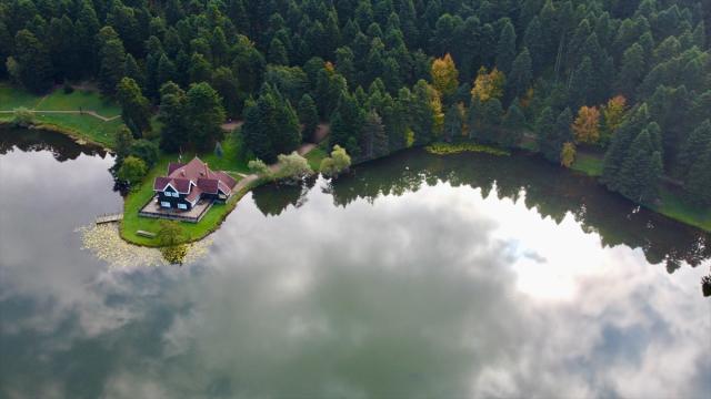 Gölcük Tabiat Parkı’ndaki göl, ot ve yosunlardan temizleniyor