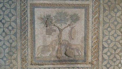 Düzce’de “Dionysos Kült Mekanı”nı yansıtan aslanlı mozaik bulundu