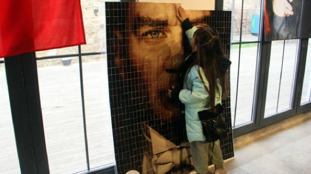 Sinop’ta 1881 parçadan Atatürk portresi oluşturuldu