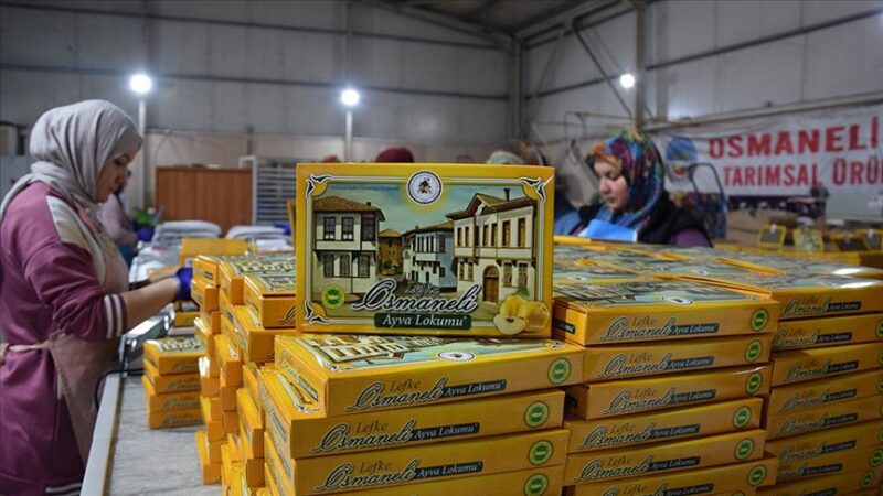 Osmaneli’nin tescilli lezzeti “ayva lokumu” Suudi Arabistan ve Rusya pazarına da girdi
