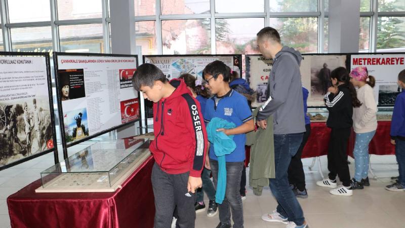 Çanakkale Savaşları Gezici Müzesi’ni Havza’da yaklaşık 3 bin 500 kişi gezdi