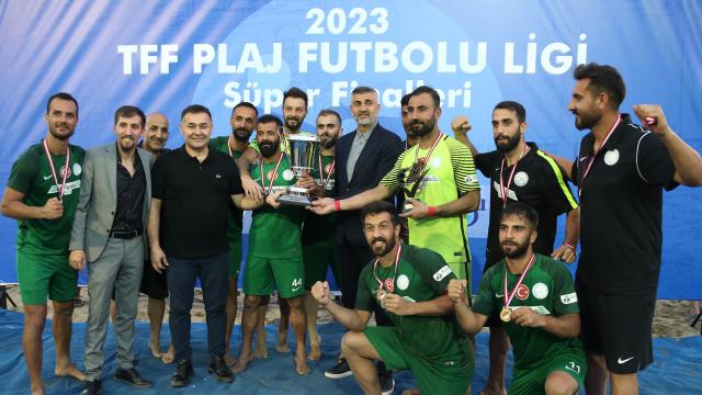 TFF Plaj Futbolu Ligi’nde şampiyon Ercişspor
