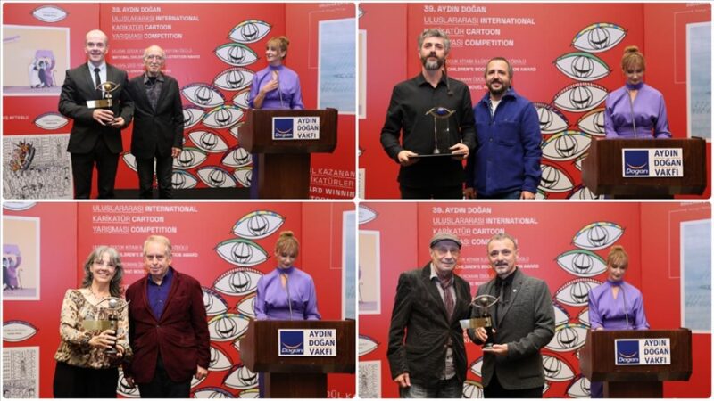 39. Aydın Doğan Uluslararası Karikatür Yarışması’nın kazananları ödüllerini aldı