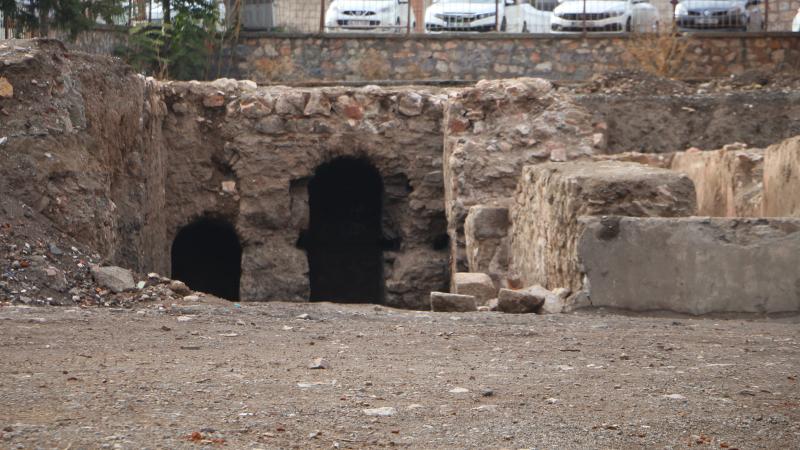 Tokat’ta kazıda 5 asırlık hamam ortaya çıktı