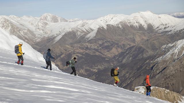 Sultan Baba Dağı kış tırmanışı için dağcıları ağırlıyor