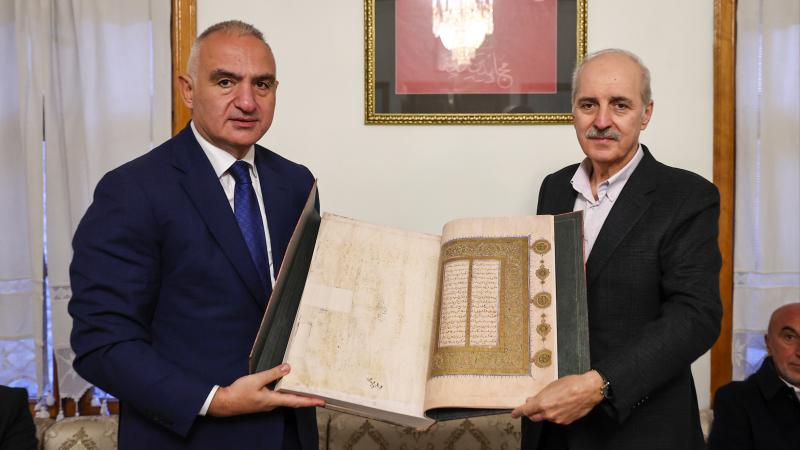 TBMM Başkanı Kurtulmuş ile Kültür ve Turizm Bakanı Ersoy Şebiarus duasına katıldı