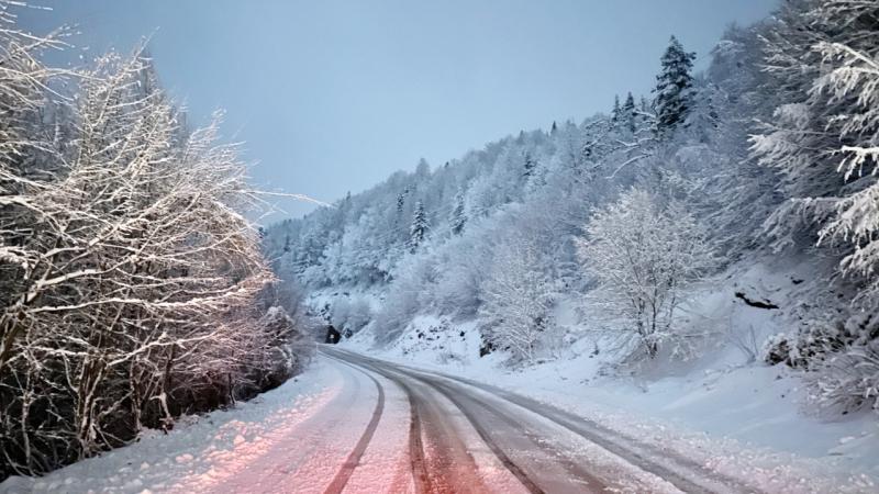 Sinop’un ilçelerinde kar yağışı etkili oldu