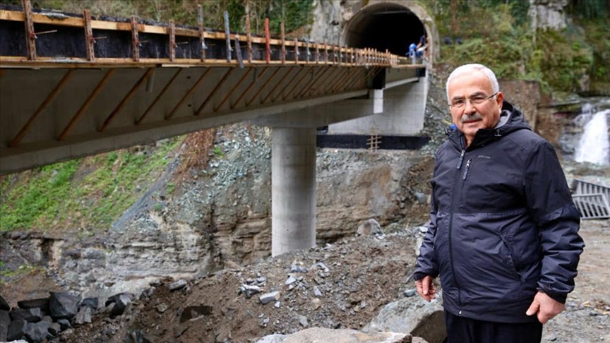 Ordu’da heyelan nedeniyle kapalı Karadeniz-Akdeniz yolundaki çalışmalarda sona gelindi