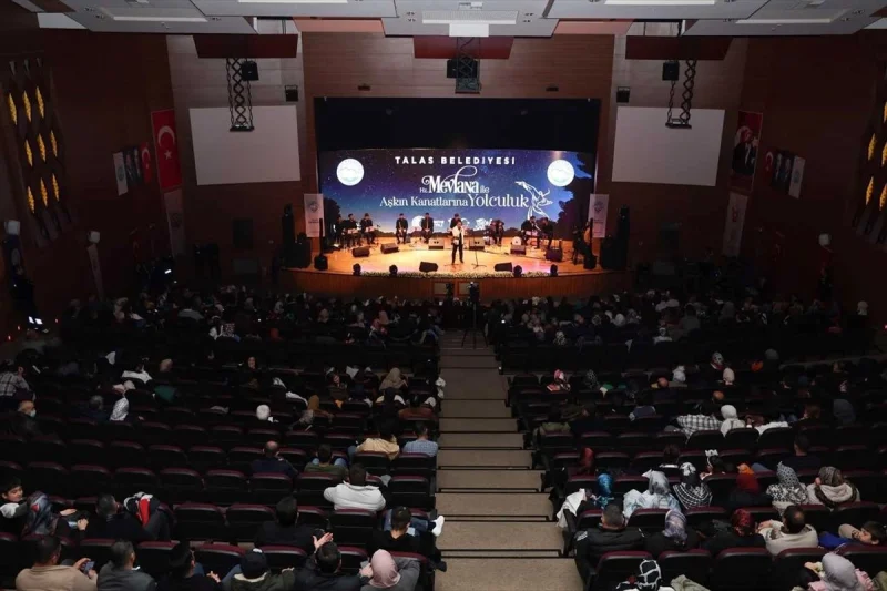 Talas Belediyesi Mevlana’yı Anma Etkinliği Düzenledi