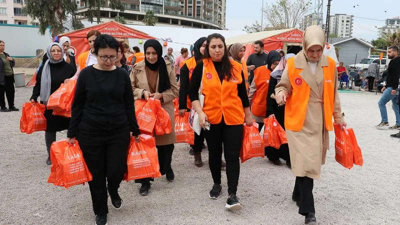 KADEM deprem bölgesinde 10 binden fazla kadına el uzattı