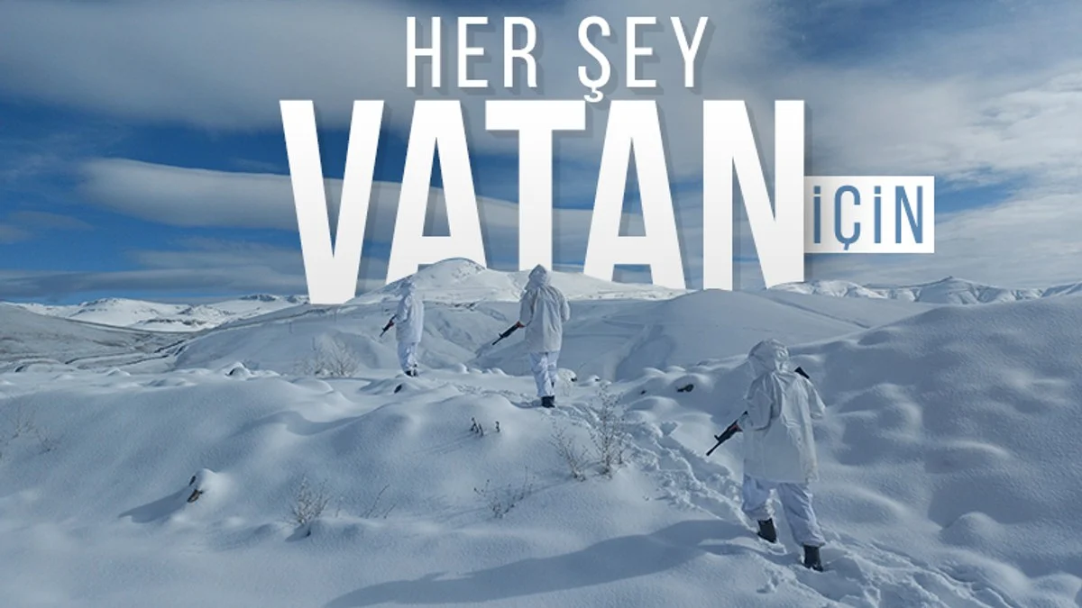  Mehmetçik’in zorlu kış şartlarıyla mücadelesini Milli Savunma Bakanlığı paylaştı