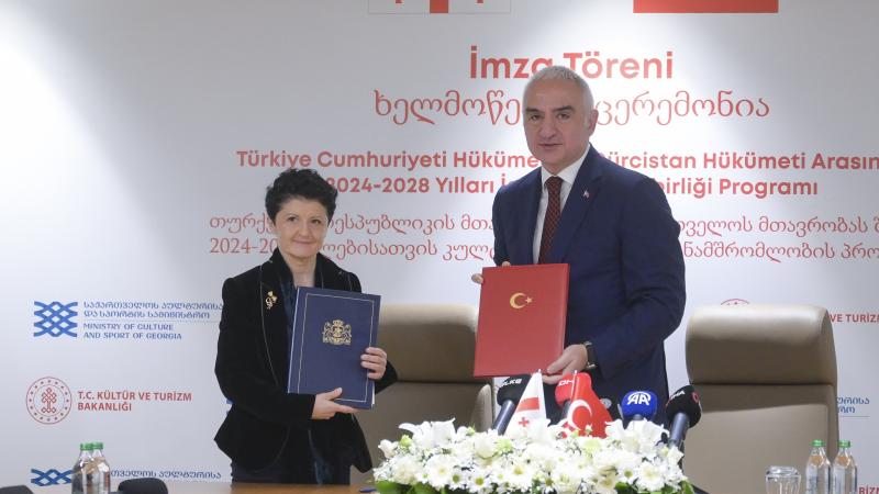 Türkiye ile Gürcistan arasında “Kültürel İş Birliği Programı” imzalandı