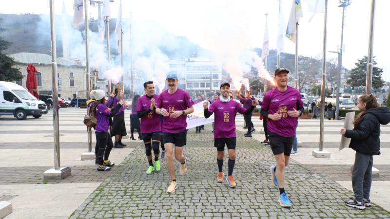 Ordu’da 5 Şubat Dünya Ordulular Günü 52 kilometrelik koşu gerçekleştirildi