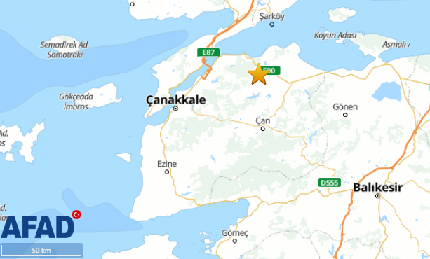 Çanakkale sallanmaya devam ediyor: Biga’da bir deprem daha meydana geldi