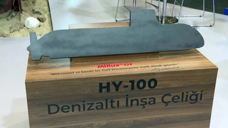 Milli denizaltı çeliği Gölcük Tersanesi Komutanlığı’na teslim edildi