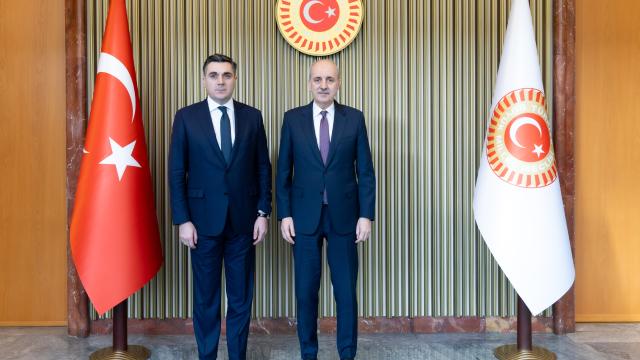 TBMM Başkanı Kurtulmuş, Gürcistan Dışişleri Bakanı’nı kabul etti