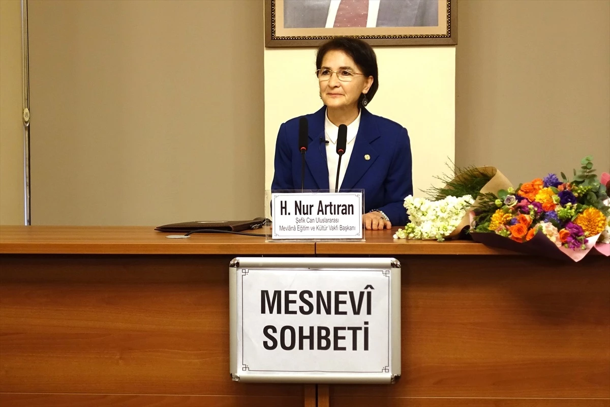Şefik Can Uluslararası Mevlana Eğitim ve Kültür Vakfı Başkanı H. Nur Artıran, Türk Edebiyatı Vakfı Sohbetleri’ne konuk oldu