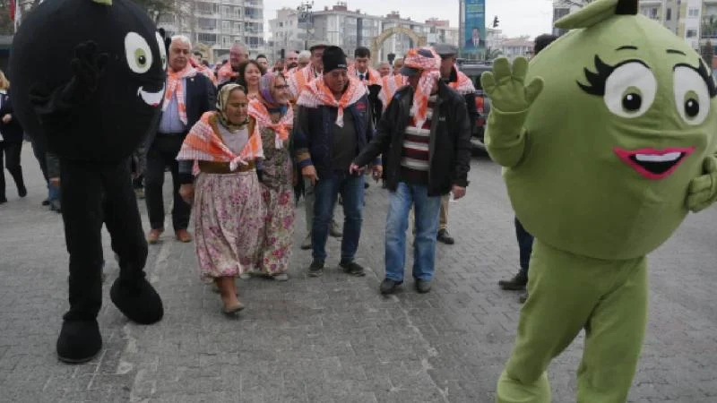 Balıkesir’de zeytin toplama işçileri hasadın bitimini “Meci Şenliği”yle kutladı