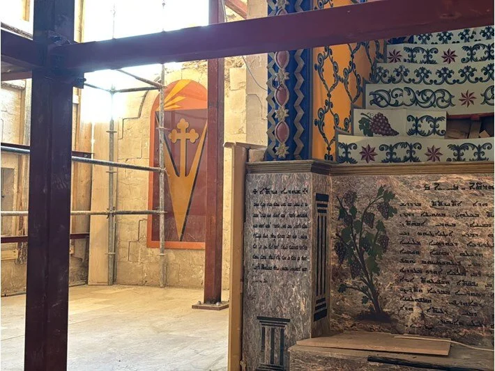 Adıyaman’da depremlerde hasar gören kilise restore ediliyor