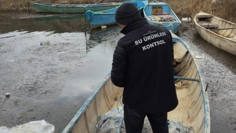 Beyşehir gölünde denetimler aralıksız sürüyor