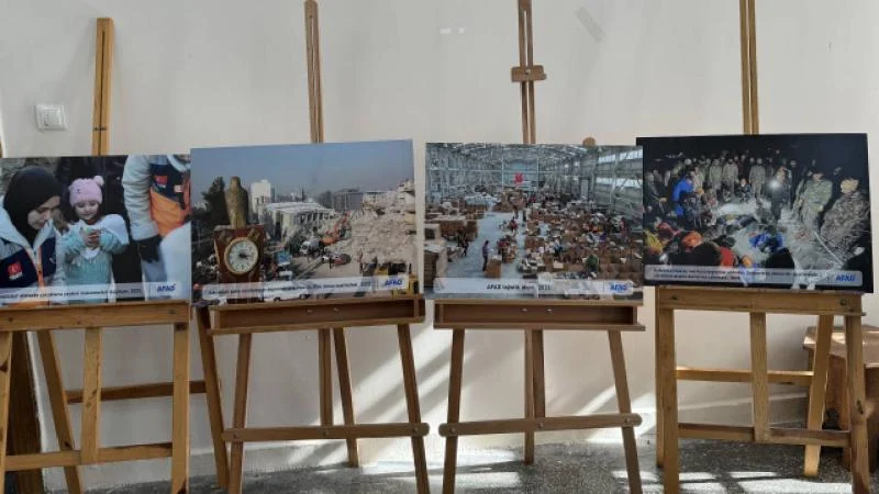 Karaman’da “6 Şubat Depremleri Fotoğraf ve Resim Sergisi” açıldı