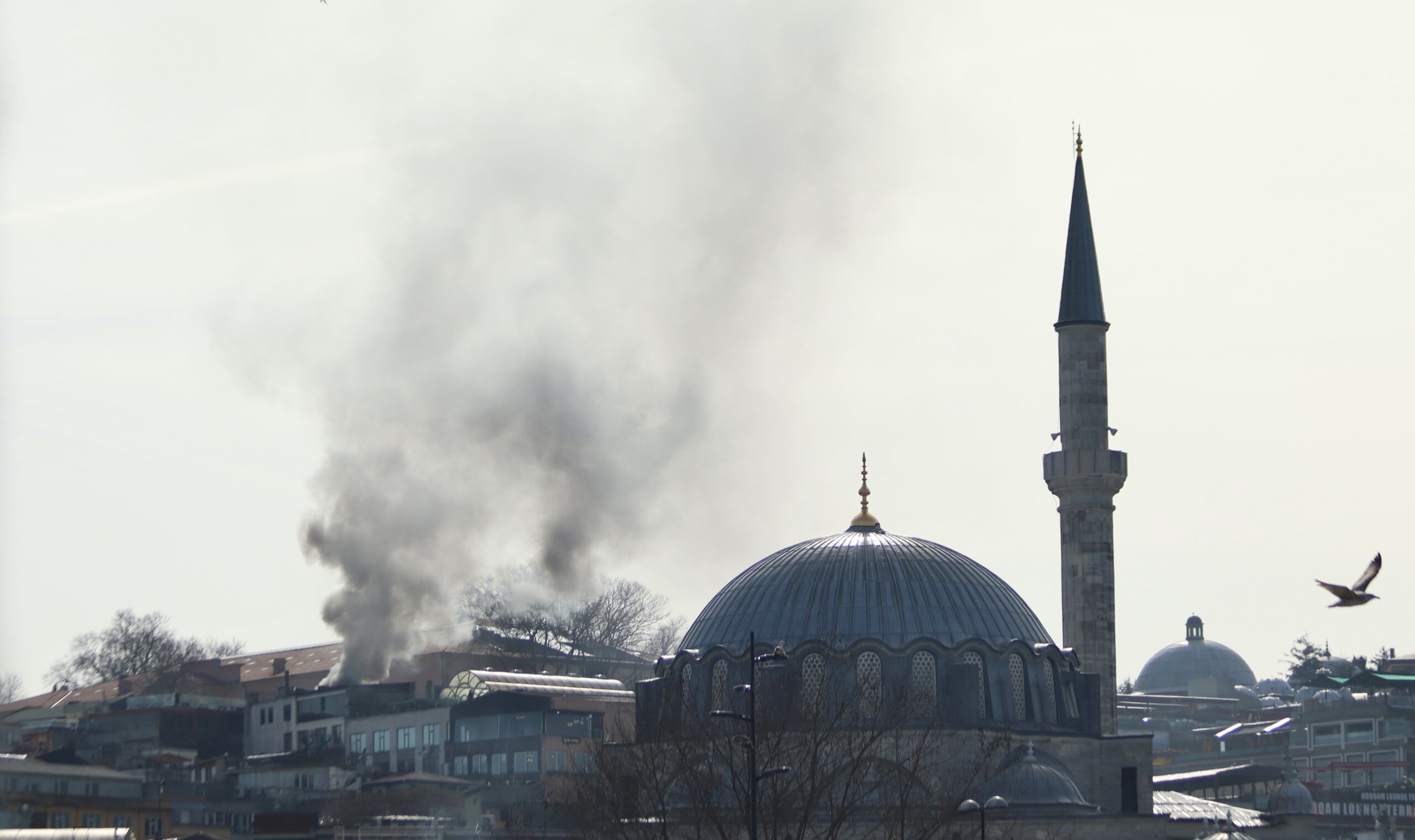 Tarihi Yarımada’da Korkutan Yangın(Özel Haber)
